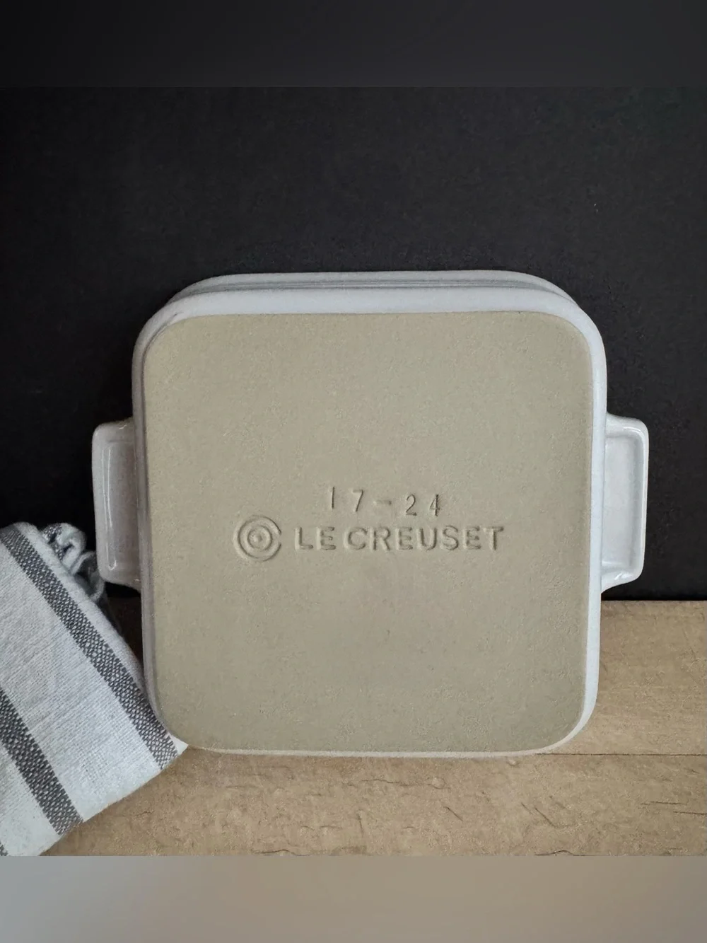 NEW Le Creuset 6” White Square Stoneware Baking Dish #17-24